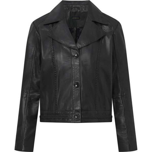 Brenda leather jacket   51188 - Black (Nero) Online