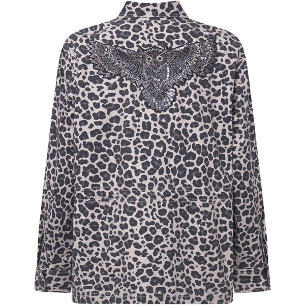 Jane leopard jacket   100162 - Grey leo print Online-Verkauf – Bild 2