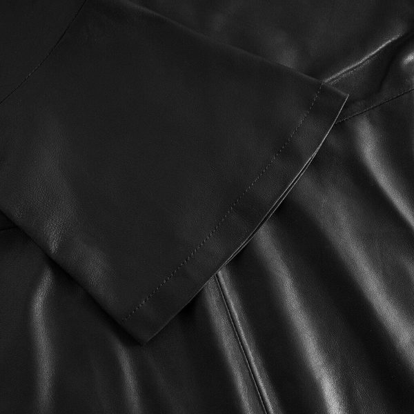 Pretty Raja knee-long leather dress   50980 - Black (Nero) Online – Bild 5