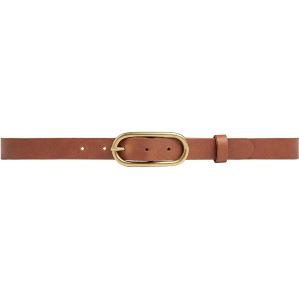 Timeless narrow belt in delicious leather quality   16086 - Cognac Rabatt