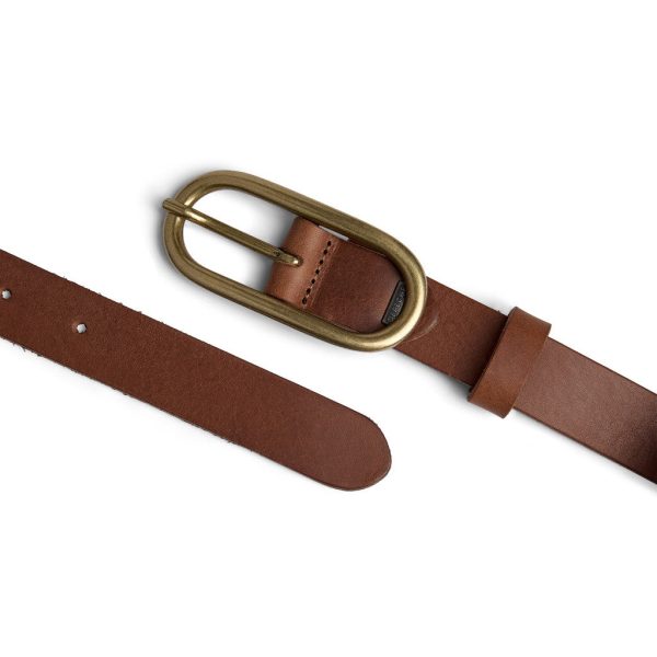 Timeless narrow belt in delicious leather quality   16086 - Cognac Rabatt – Bild 2