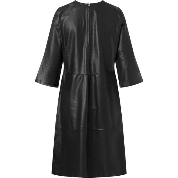 Pretty Raja knee-long leather dress   50980 - Black (Nero) Online – Bild 2