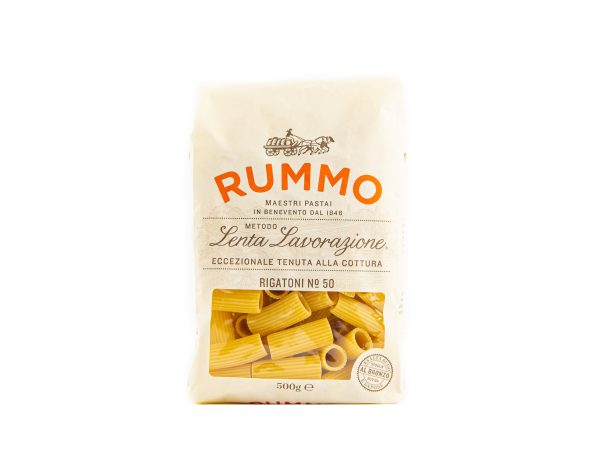 Rummo Rigatoni N°50, Nudeln aus Hartweizengrieß ohne Ei (vegane Pasta) Rabatt