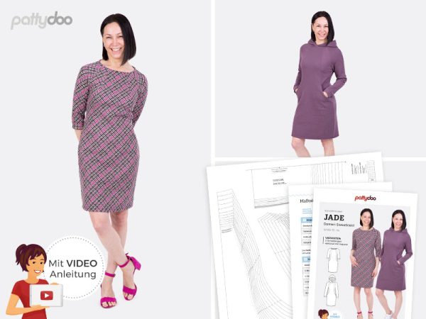 Schnittmuster Jade Sweatkleid by pattydoo Jetzt online