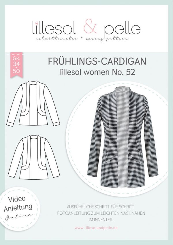 Papierschnittmuster No.52 Frühlings-Cardigan Verkauf