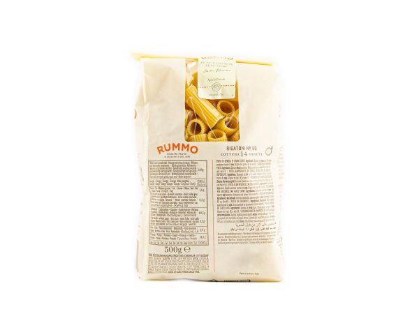 Rummo Rigatoni N°50, Nudeln aus Hartweizengrieß ohne Ei (vegane Pasta) Rabatt – Bild 2