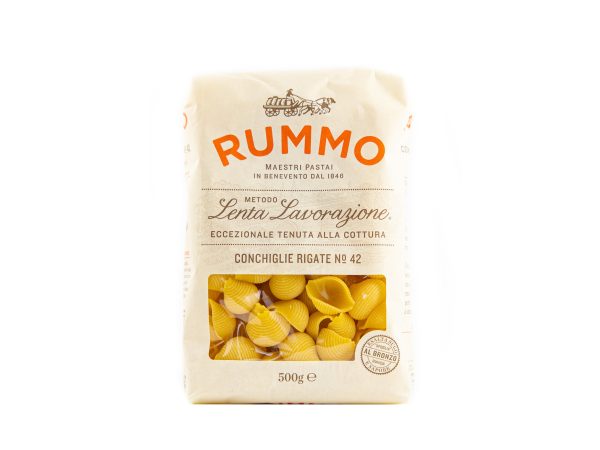 Rummo Conchiglie Rigate N°42, Nudeln aus Hartweizengrieß ohne Ei (vegane Pasta) Rabatt