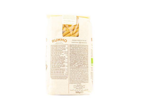 Rummo BIO INTEGRALE, Penne Rigate N°66, Vollkorn Hartweizengrieß Nudeln ohne Ei (vegan) Rabatt – Bild 2
