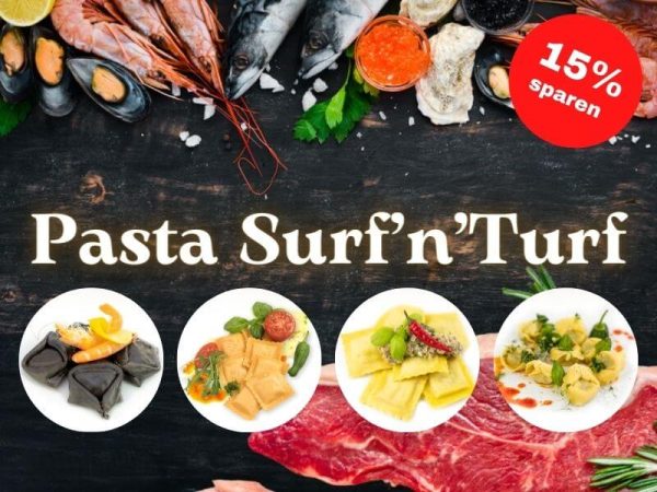 Pasta Surf & Turf  - 4x 500g gefüllte Pasta zum Probieren Online-Schn?ppchen
