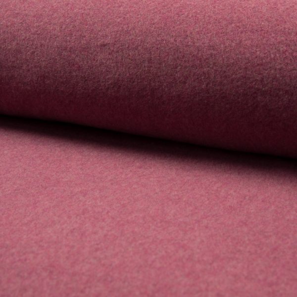 Organic Baumwoll Fleece - bordauxe meliert Rabatt