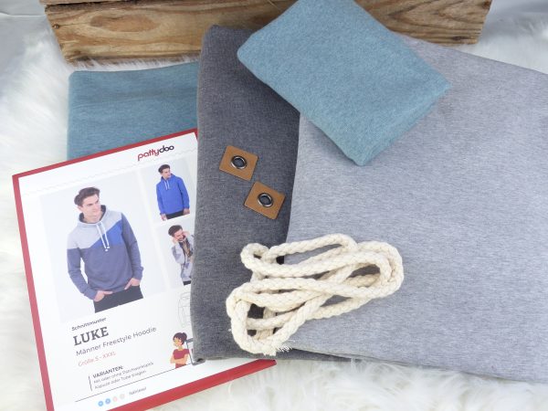 Nähpaket - Hoodie  Luke  Schn?ppchen – Bild 3