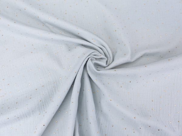 Musselin,  goldene Punkte  Mint Zu verkaufen