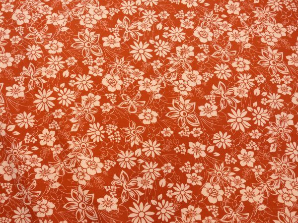 Soft Sweat angeraut,  Blumen   terracotta Im Angebot – Bild 2