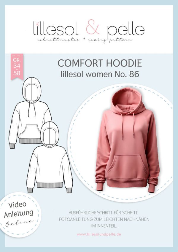 Papierschnittmuster lillesol women No.86 Comfort Hoodie Angebot