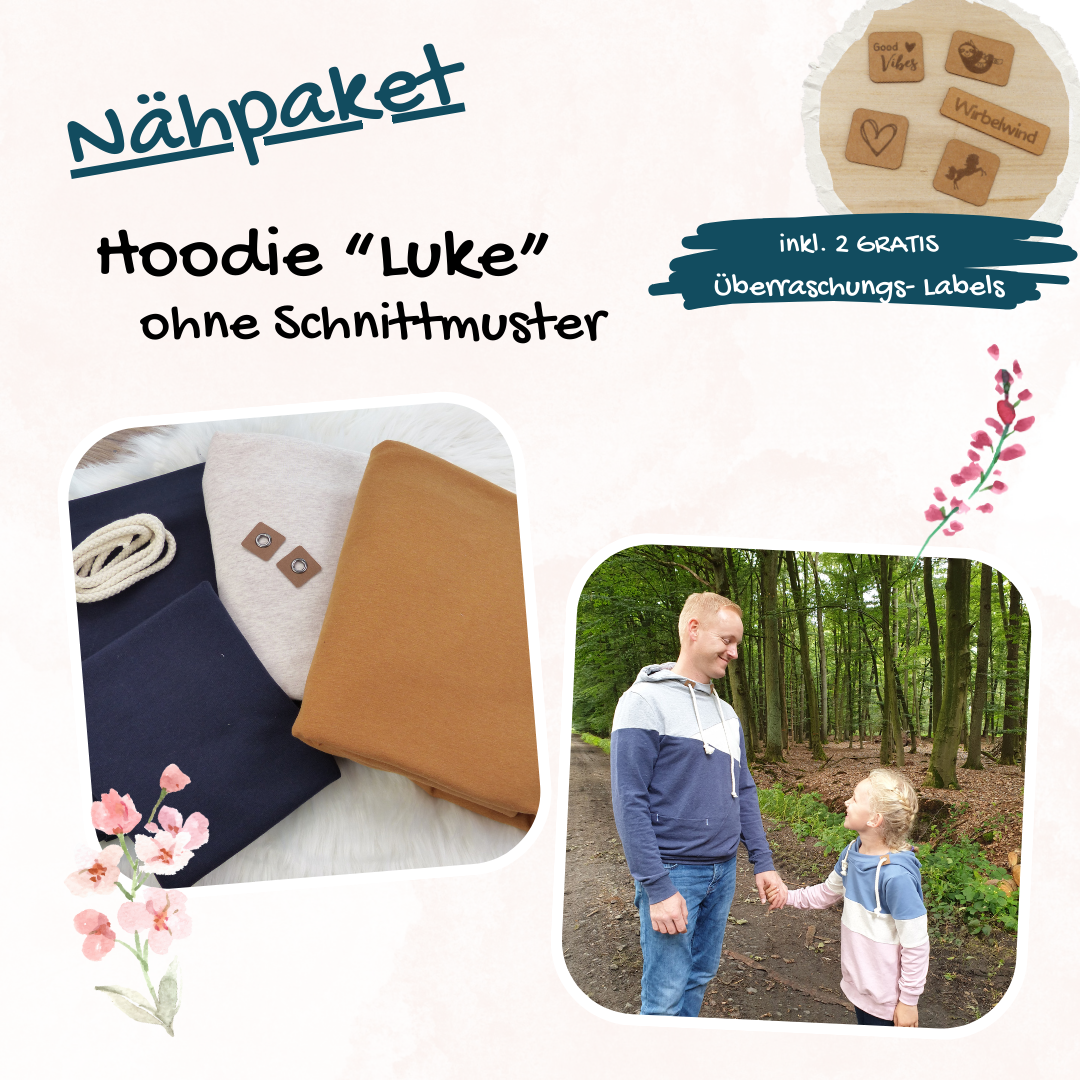 Nähpaket – Hoodie  Luke  Schn?ppchen