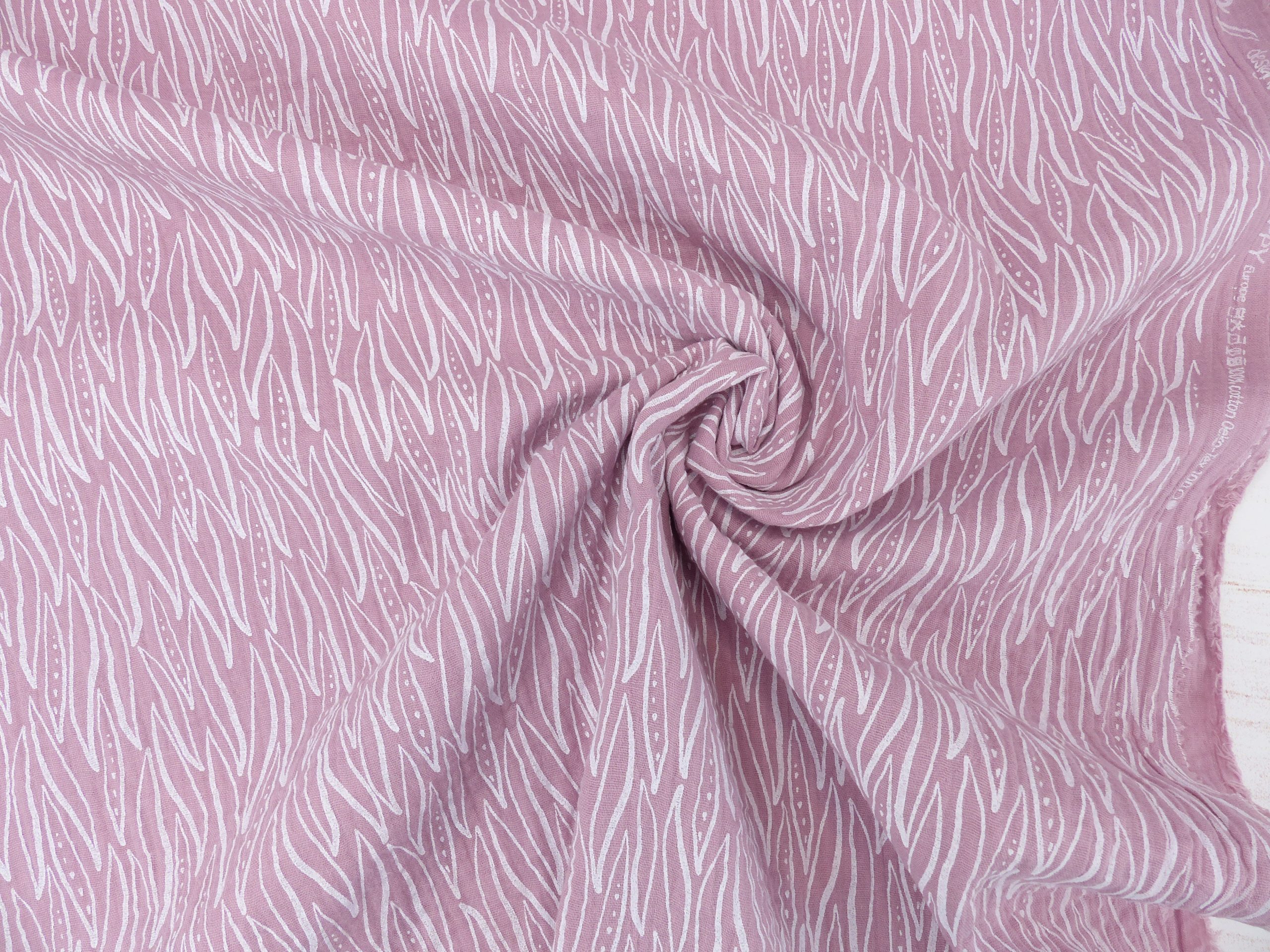 Musselin, Blätter, Blush Rosa Angebot